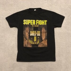 Canelo vs GGG III Super Fight The Trilogy Boxing Graphic T-Shirt Black Mens S